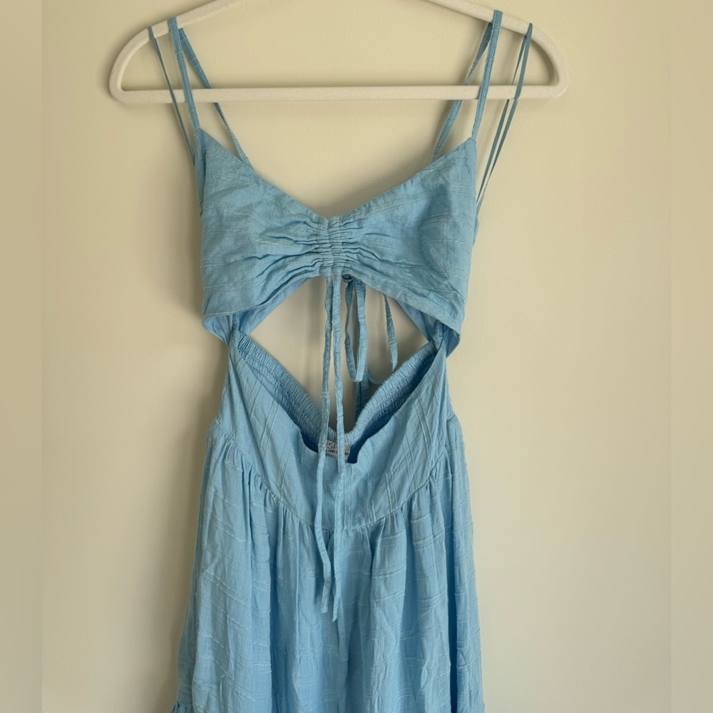 L*Space Blue Cutout Maxi Dress Size M - Picture 4 of 5